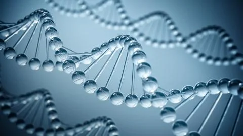 DNA science Background - 3D illustration Stock Illustration