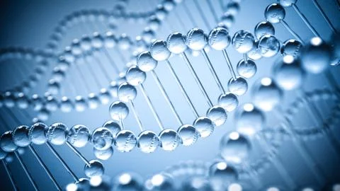 DNA science Background - 3D illustration Stock Illustration