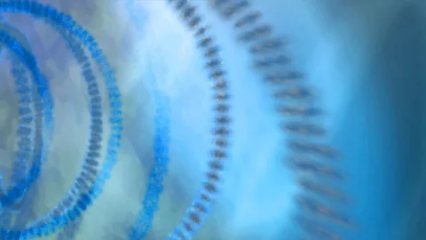 Dna science blue lines circles Stock Footage 90685741