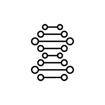 DNA Science Glyph icon. Simple style genetic analysis hospital big sale pos.. Stockillustratie