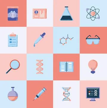 DNA science icon Stockillustratie