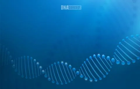 DNA science technology vector background for biomedical, health, chemistry Illustrazione stock