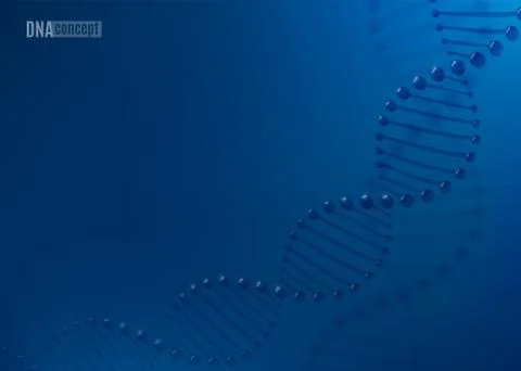 DNA science technology vector background for biomedical, health, chemistry Illustrazione stock