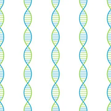 DNA seamless background Stock Illustration