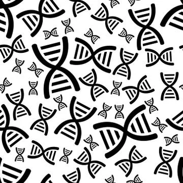 Dna seamless pattern Stock Illustration