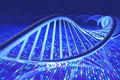 DNA Senger Sequence Illustrazione stock