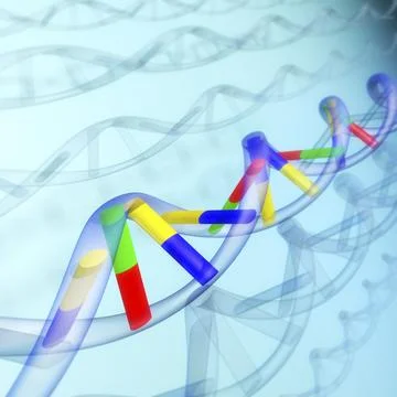 DNA sequence abstract background Stock Illustration