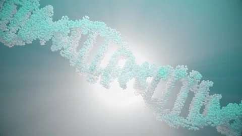 DNA sequence double helix molecule, concept of medical science, human genome Stock Footage 283187409