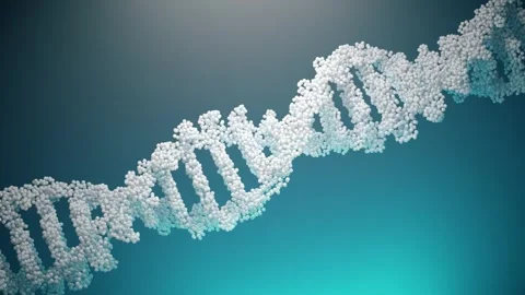 DNA sequence double helix molecule, concept of medical science, human genome Stock Footage 283187432