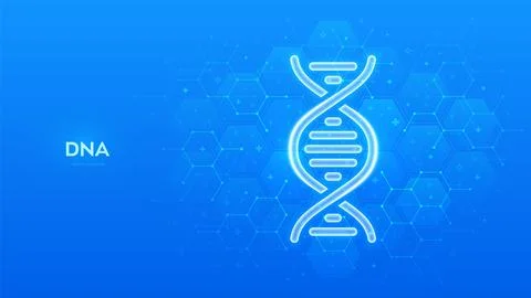 DNA sequence icon. DNA strand. Molecular structure of DNA. Genetic code. Co.. Illustration
