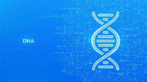 DNA sequence icon. DNA strand. Molecular structure of DNA. Genetic code. Co.. Illustrazione stock