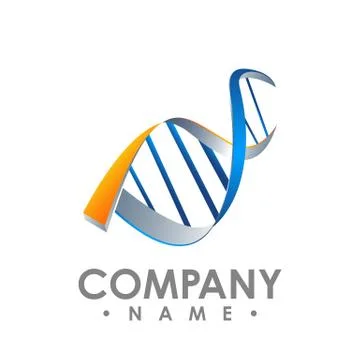 DNA sequence light 3d flat vector illustration art. Educational logo medicine 스톡 일러스트