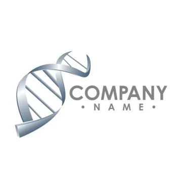 DNA sequence light 3d flat vector illustration art. Educational logo medicine Illustration