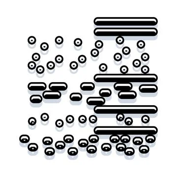 Dna sequencing abstract pattern analyzing genetic data Illustration
