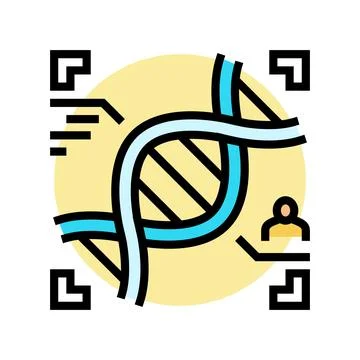 Dna sequencing color icon vector illustration Stock Illustration