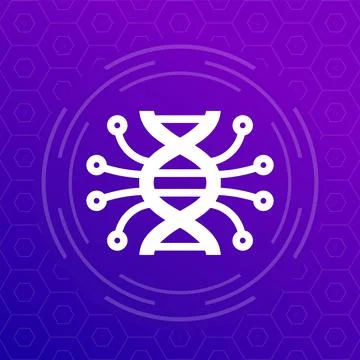 DNA sequencing icon, vector design Stock Illustration