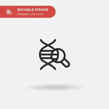 Dna Simple vector icon. Illustration symbol design template for web mobile UI イラスト素材