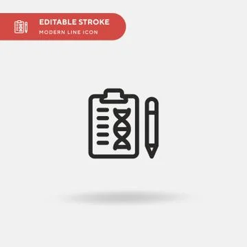 Dna Simple vector icon. Illustration symbol design template for web mobile UI Illustrazione stock