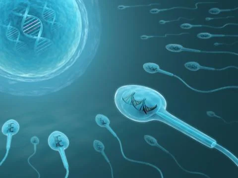 DNA Sperm Stock Illustration