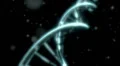 DNA spinning RNA double helix slow tracking shot closeup depth of field white HD Footage
