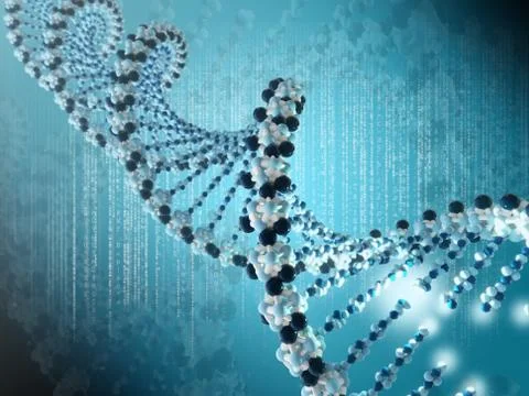 DNA spiral Illustrazione stock