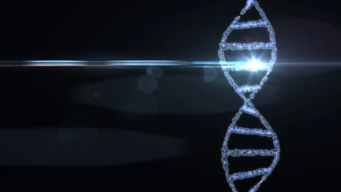 DNA spiral molecule rotating animation background new quality beautiful natural 库存影片 99497754