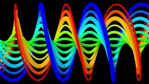 DNA spiral motion animation Stock Footage 71163937