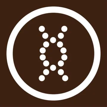 DNA Spiral Rounded Vector Icon 스톡 일러스트
