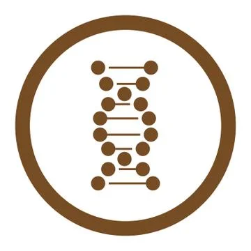 DNA Spiral Rounded Vector Icon Stock Illustration