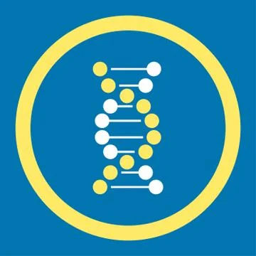 DNA Spiral Rounded Vector Icon 스톡 일러스트