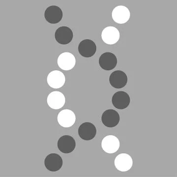 Dna Spiral Vector Icon 스톡 일러스트