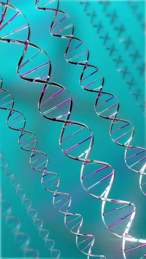DNA-Stems - loopable vertical video background Stock Footage 236030786