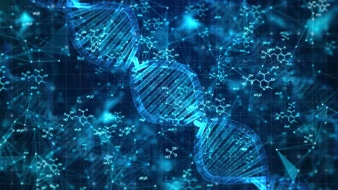 DNA Storage concept with numeric representation background Stock Footage 320599051