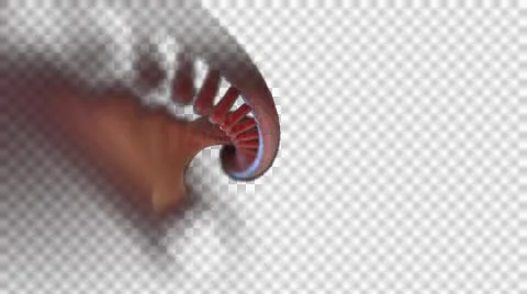 DNA Strand + Alpha Video stock 48033591