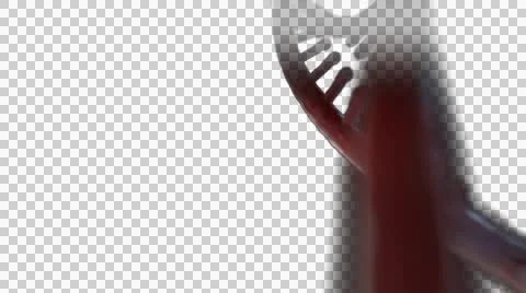 DNA Strand + Alpha Video stock 48037996