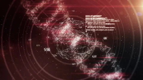 DNA strand and data processing animation with numerical values and text Stock Footage 303462198