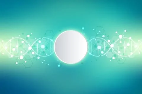 DNA strand and molecular structure. Genetic engineering or laboratory research 스톡 일러스트
