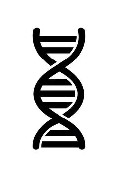 DNA strand Flat Icon Perfect for Web, App, UI Design, and Graphic Design. Stock Illustration