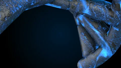 DNA strand fly in. Abstract 3d polygonal wireframe DNA molecule helix spiral. Stock Footage 114242400
