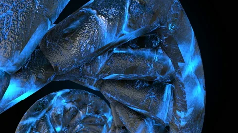 DNA strand fly in. Abstract 3d polygonal wireframe DNA molecule helix spiral. Stock Footage 114244029