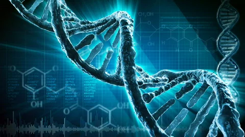 DNA strand  Stock Footage
