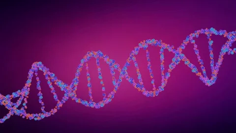 DNA strand 動画素材 79853270