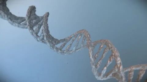 DNA Strand with Genetic Codes and abstract geometry - 3D Animation Stock Footage 65774826