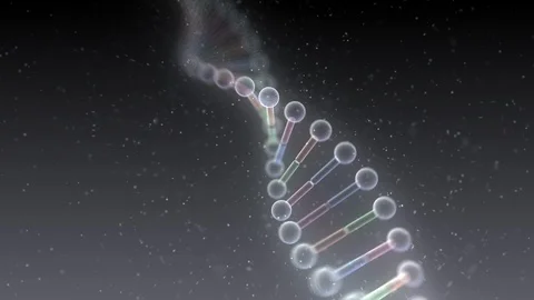 DNA Strand Genome image 5 B4b 4k Video stock 114635260