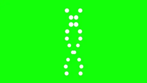 DNA strand on green screen background. Video stock 278668028