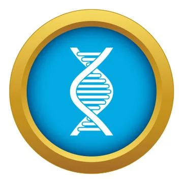 DNA strand icon blue vector isolated 스톡 일러스트