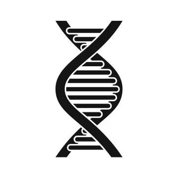 DNA strand icon, simple style 스톡 일러스트