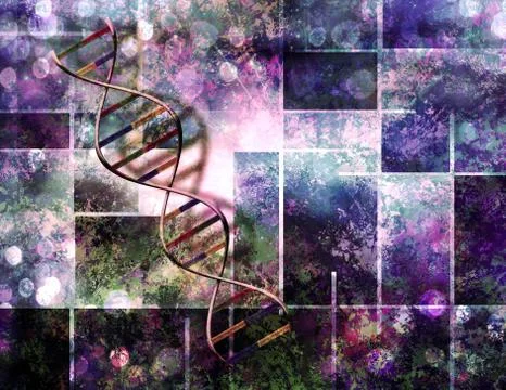 DNA strand Stock Illustration
