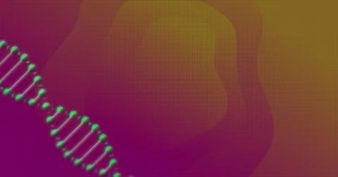 DNA strand image over gradient background with vibrant colors Stock Illustration