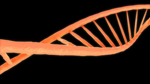 DNA strand isolated background Stock Footage 129223310